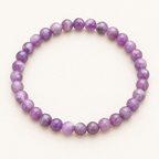 Bracelet en améthyste rubanée 6 mm