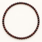 Collier en œil de taureau 8 mm - 45 cm