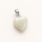 Pendentif cœur en jade de Chine 15 mm