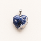 Pendentif cœur en sodalite 15 mm