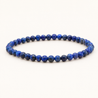 Bracelet en lapis-lazuli 4 mm - 16 à 18 cm