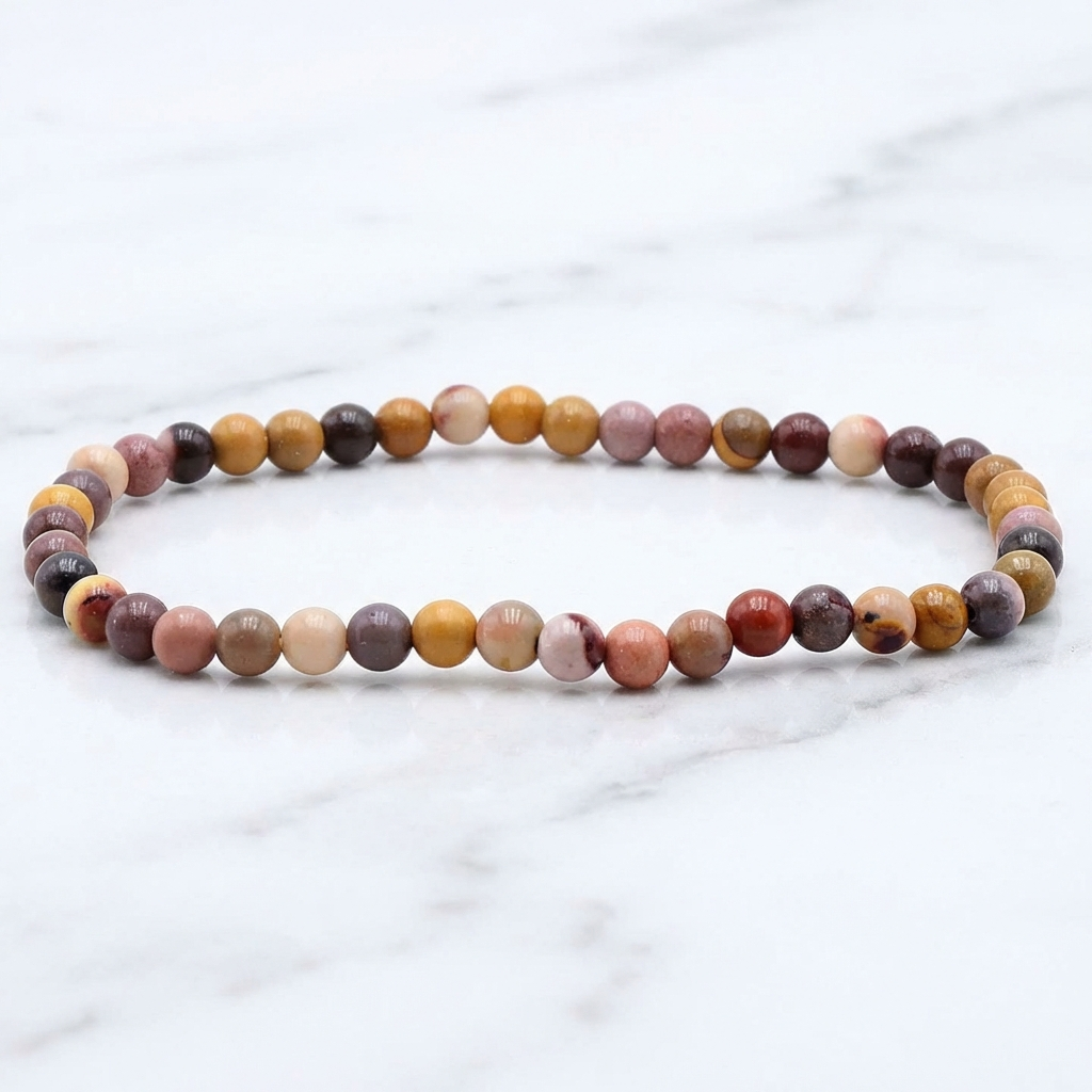 Bracelet Jaspe Mokaïte — Photo produit sur marbre