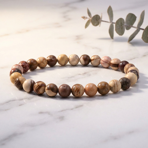 Bracelet Jaspe Brun — Photo produit