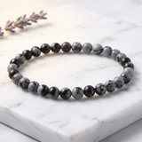 Bracelet Obsidienne Flocon de Neige — Photo produit