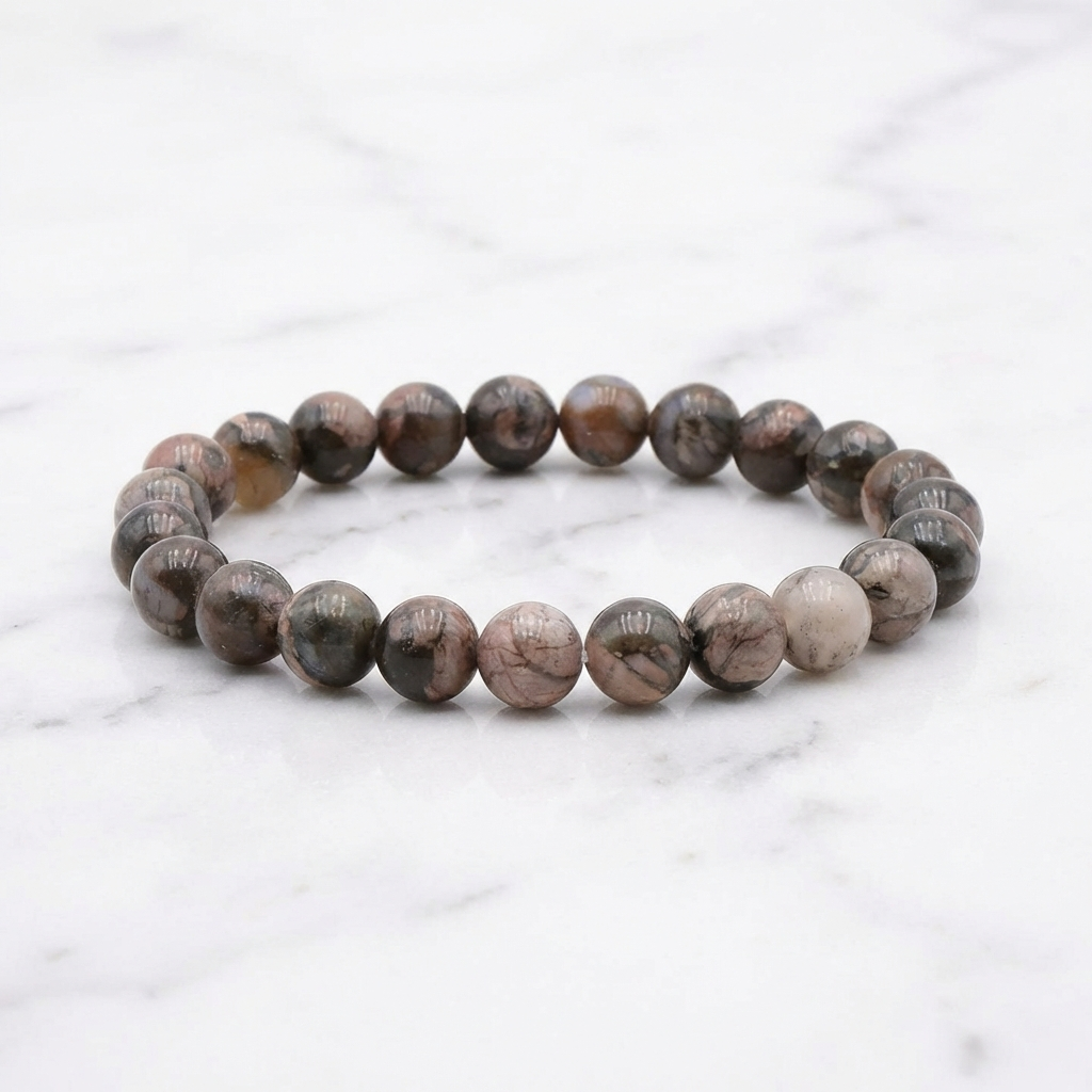 Bracelet Libérite Bleue — Photo produit sur marbre