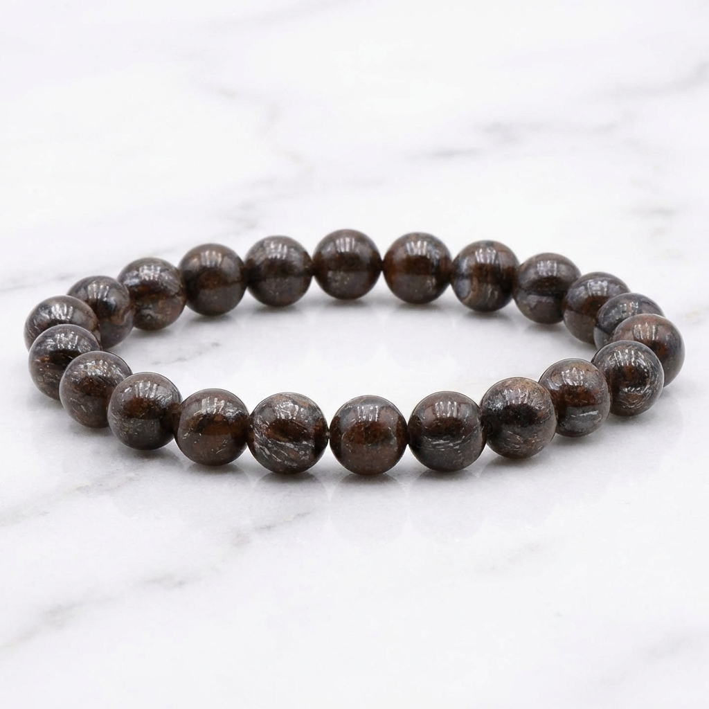 Bracelet Bronzite — Photo produit sur marbre