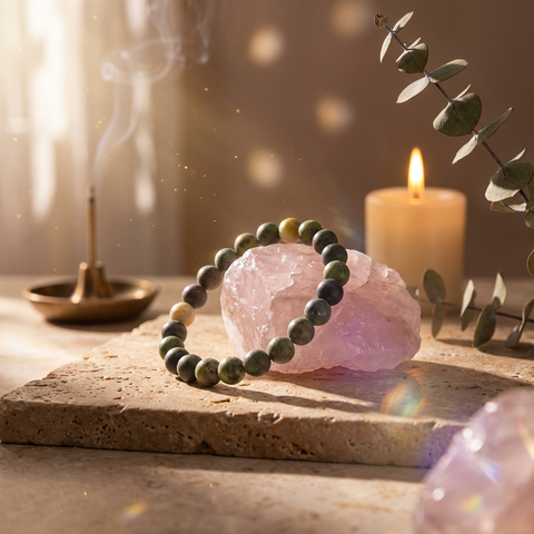 Bracelet Chrysoprase Citron 8mm