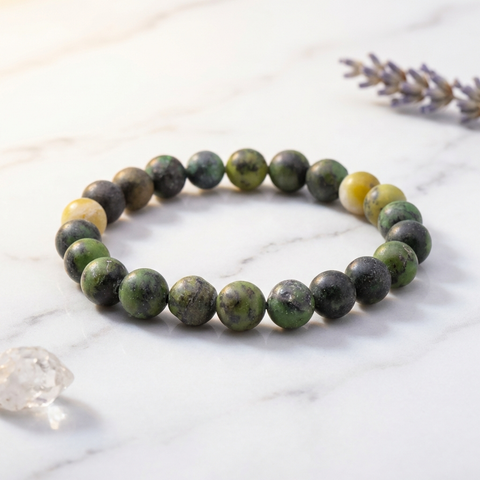 Bracelet Chrysoprase Citron — Photo produit