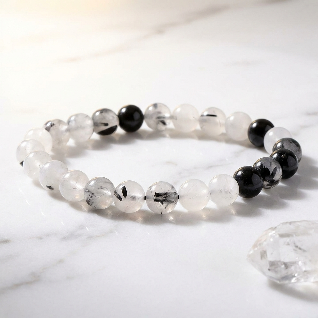 Bracelet Quartz Tourmaline — Photo produit