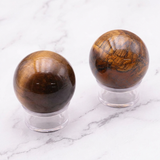 Sphère Œil de Tigre — Photo produit sur marbre