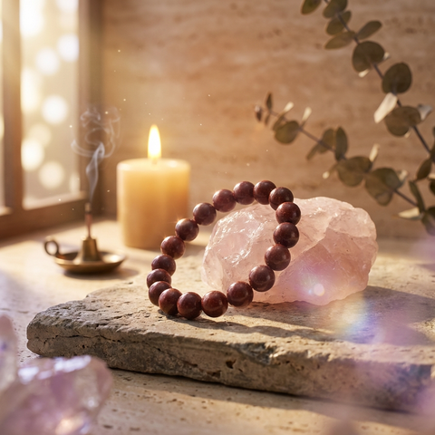 Bracelet Aventurine Rouge 10mm