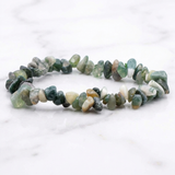 Bracelet Agate Mousse — Photo produit sur marbre