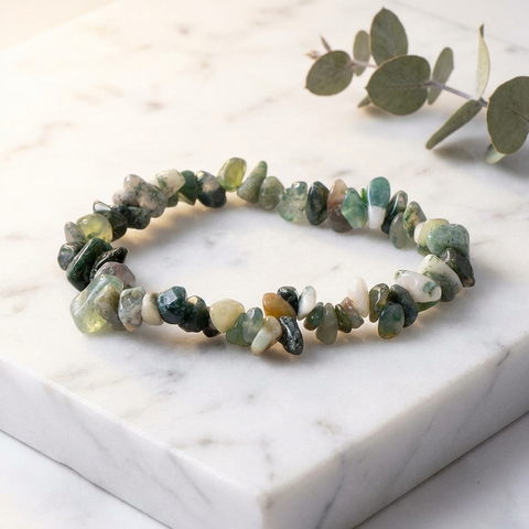Bracelet Agate Mousse — Photo produit