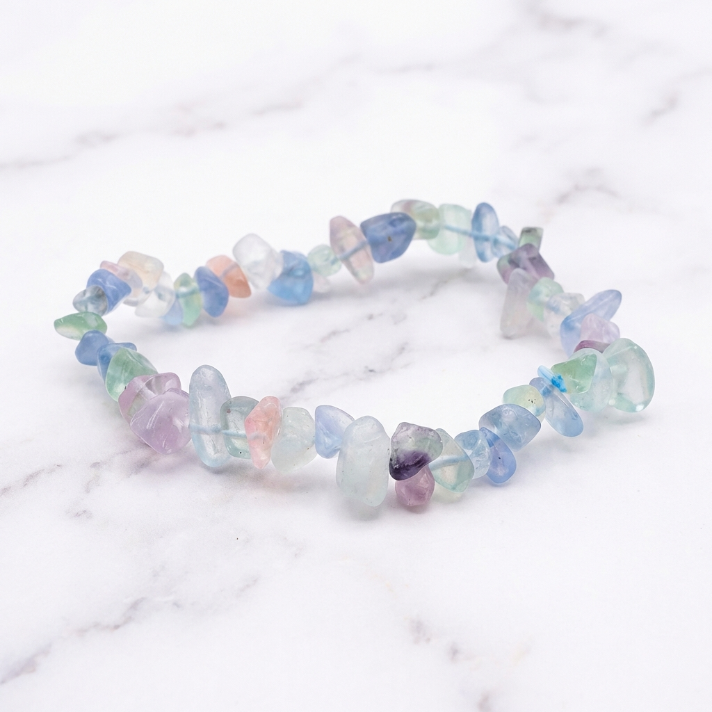Bracelet Fluorine Multicolore — Photo produit sur marbre