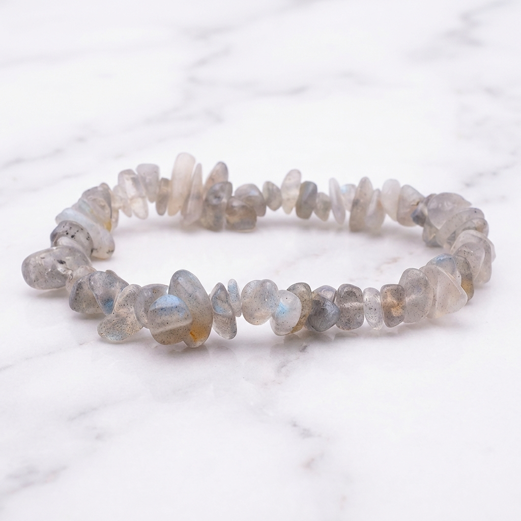 Bracelet Labradorite — Photo produit sur marbre