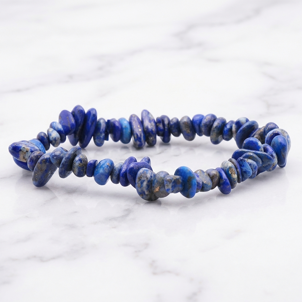 Bracelet Lapis-Lazuli — Photo produit sur marbre