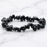 Bracelet Spinelle Noire — Photo produit sur marbre