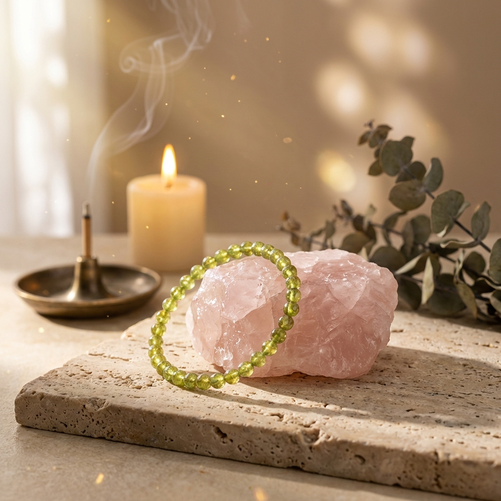 Bracelet Péridot — Photo lifestyle MilAura