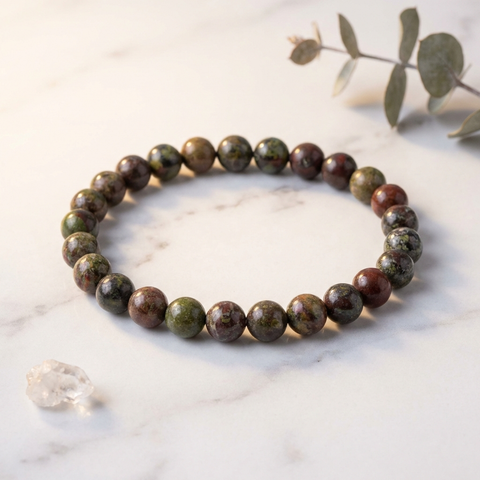 Bracelet Jaspe Sang de Dragon — Photo produit