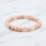 Bracelet Agate Fleur de Cerisier — Photo produit sur marbre