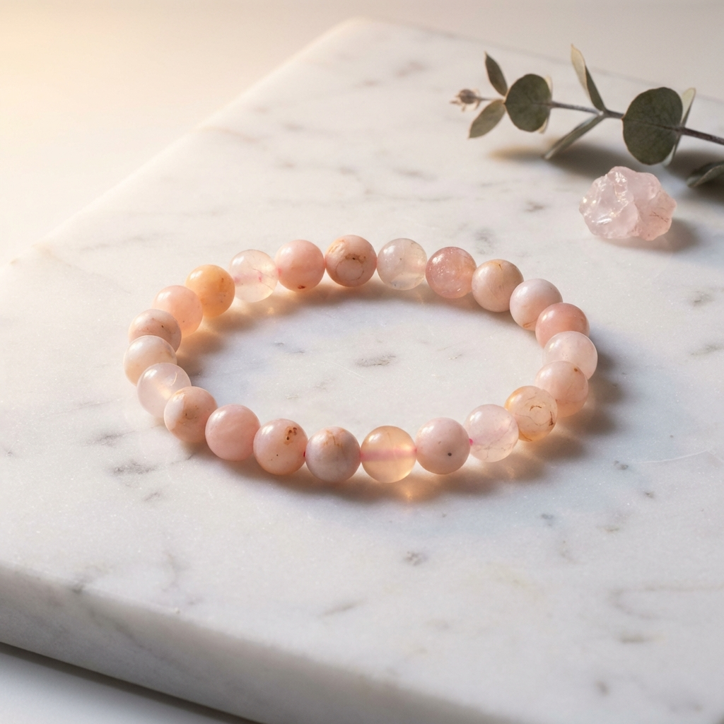 Bracelet Agate Fleur de Cerisier — Photo produit
