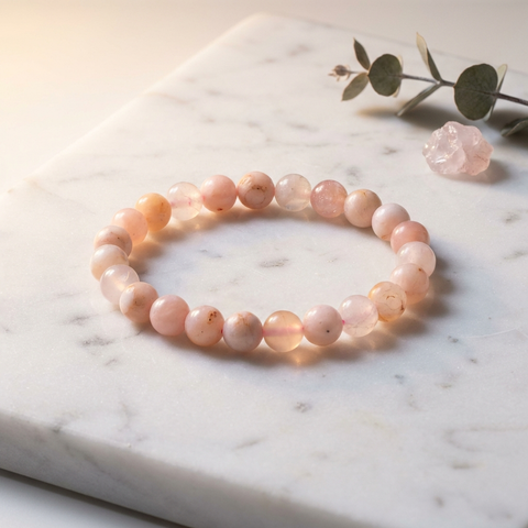 Bracelet Agate Fleur de Cerisier — Photo produit