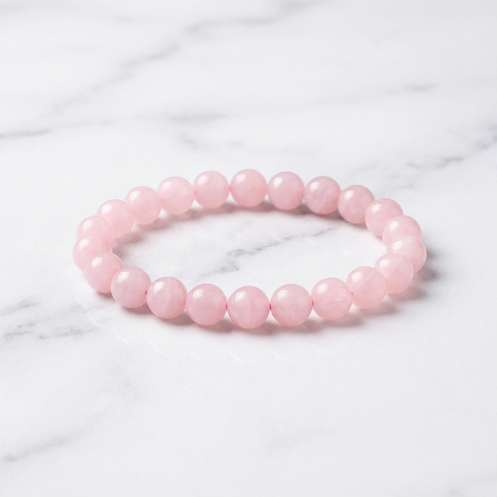 Bracelet Quartz Rose — Photo produit sur marbre