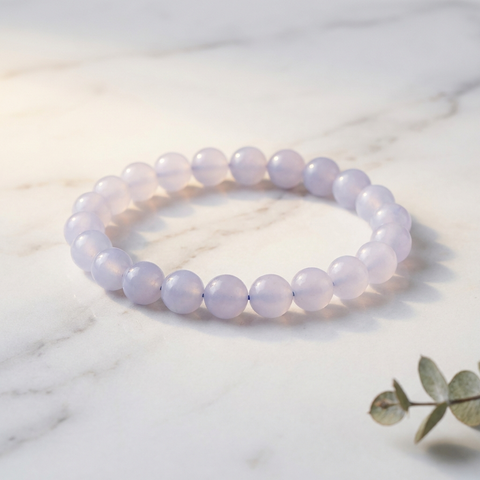 Bracelet Calcédoine Bleue — Photo produit