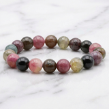 Bracelet Tourmaline Multicolore — Photo produit sur marbre