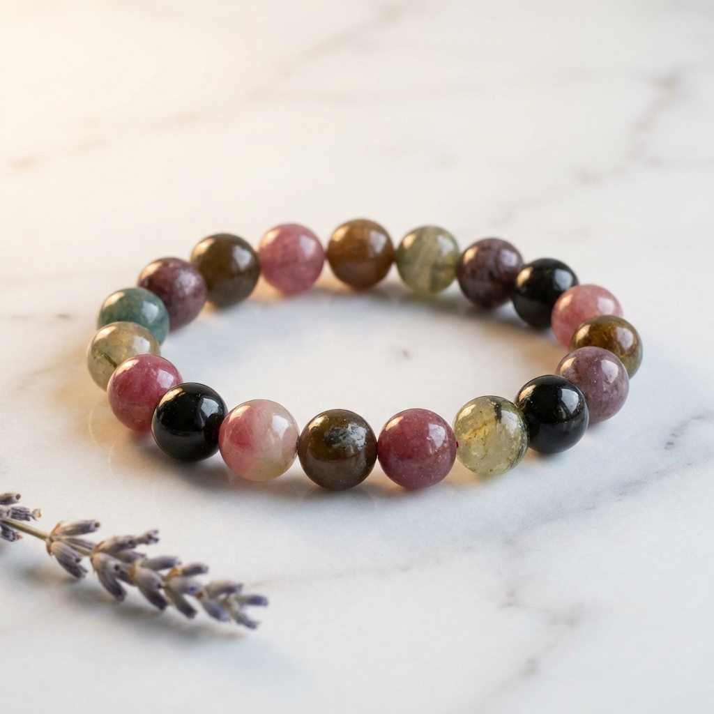 Bracelet Tourmaline Multicolore — Photo produit
