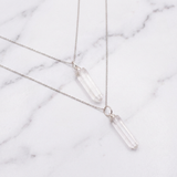 Pendentif Cristal de Roche — Photo produit sur marbre