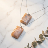 Pendentif Pierre de Lune Orange — Photo produit
