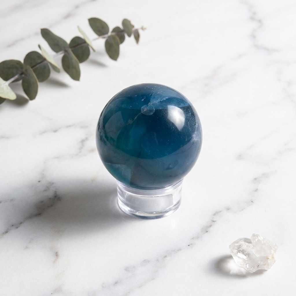 Sphère Fluorine Bleue — Photo produit