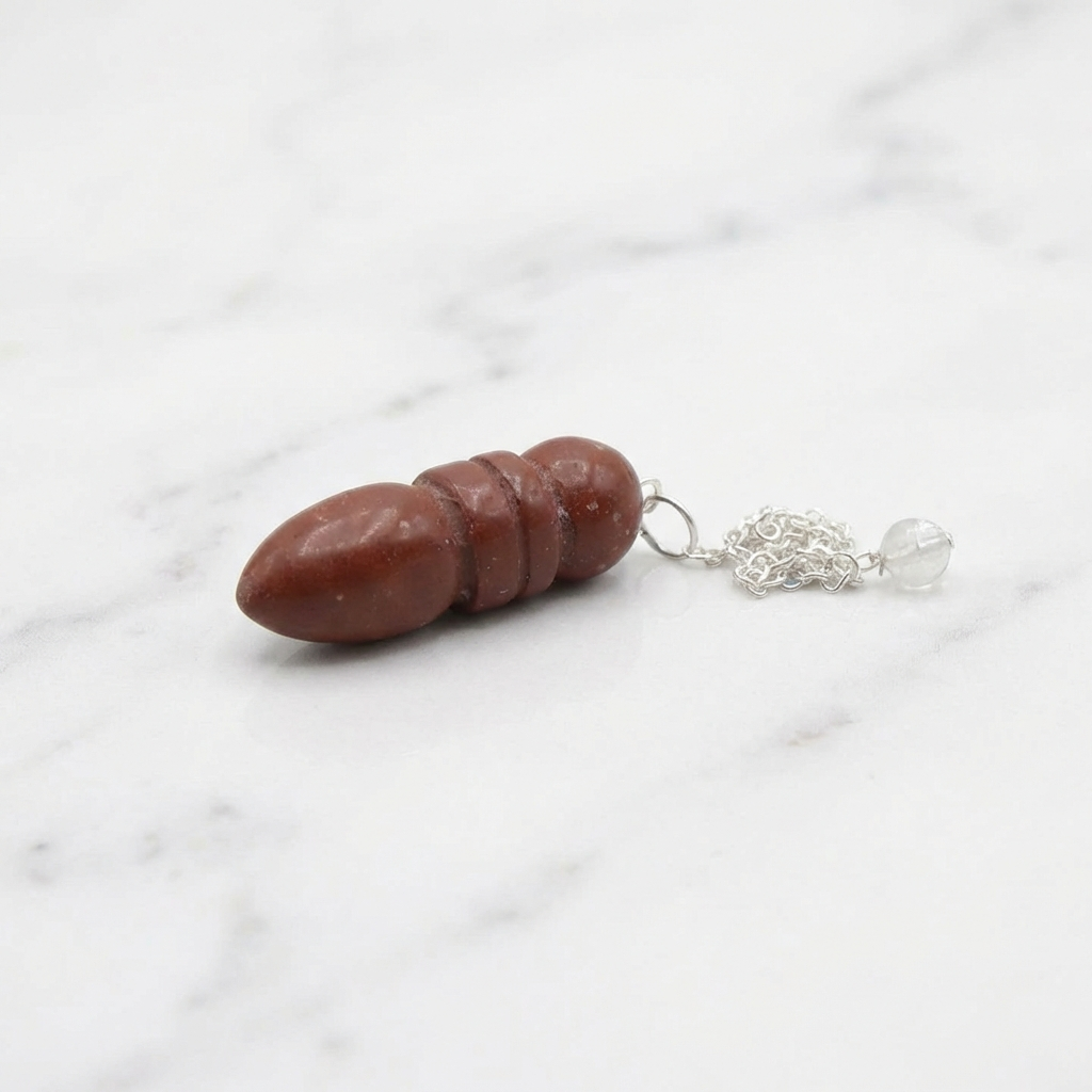 Pendule Jaspe Rouge — Photo produit sur marbre