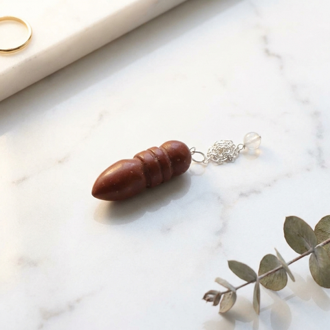 Pendule Jaspe Rouge — Photo produit
