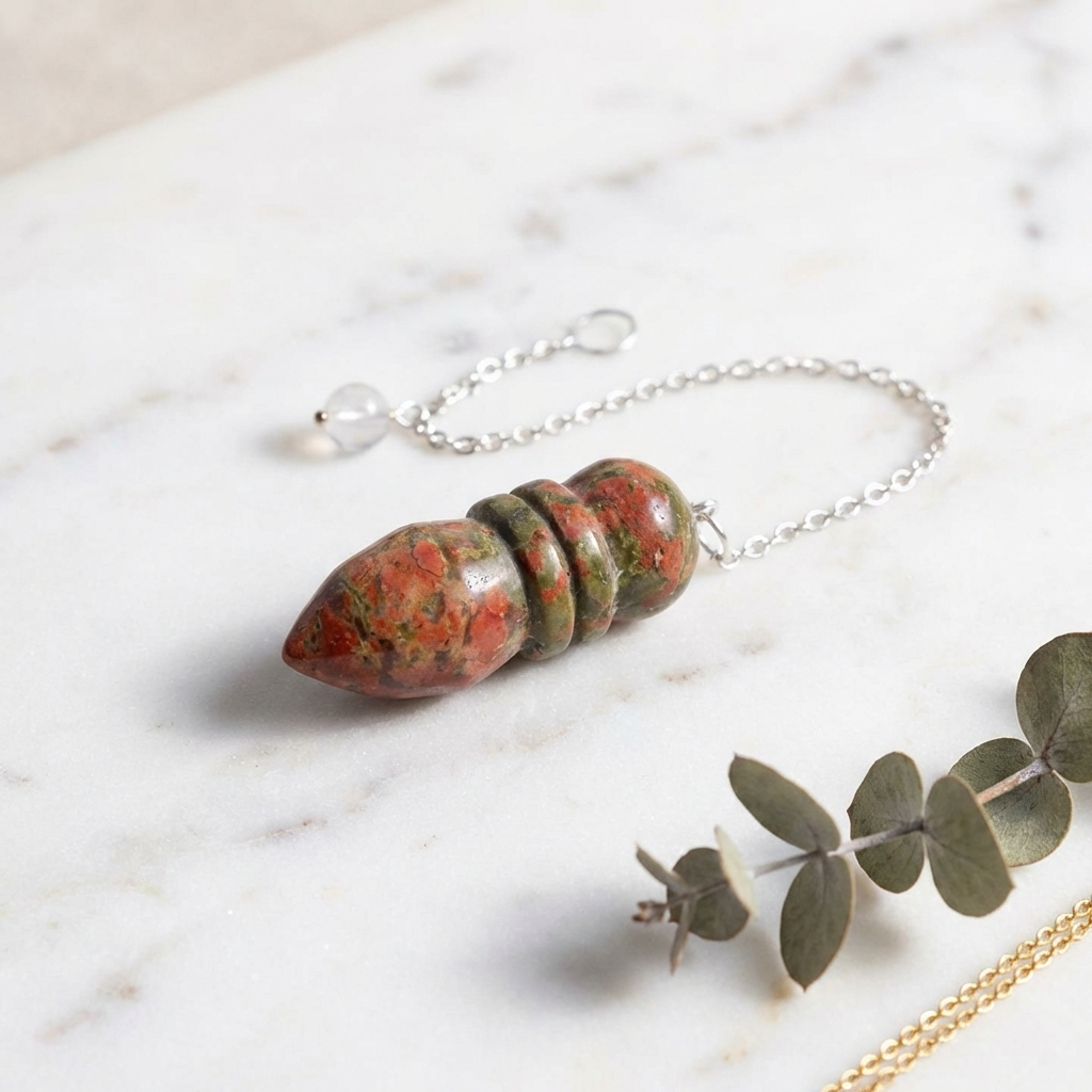 Pendule Unakite — Photo produit