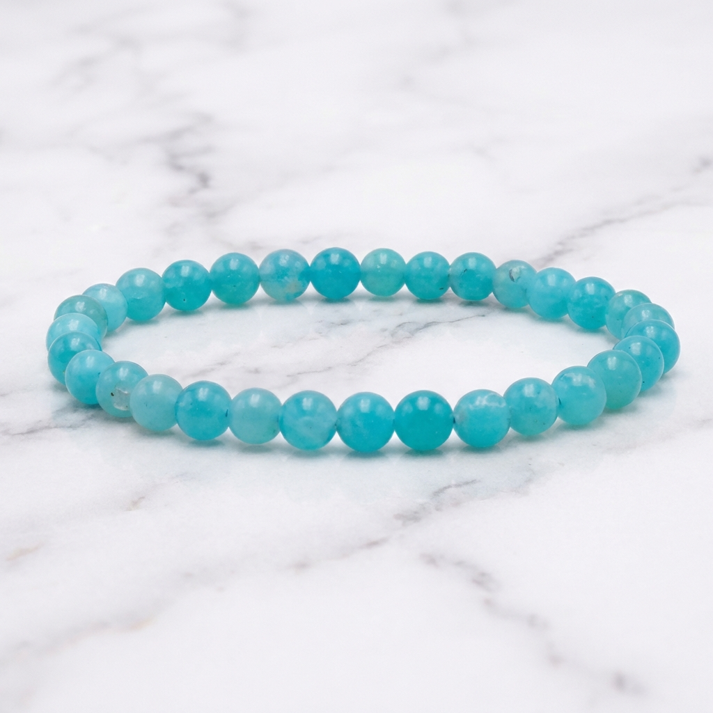 Bracelet Amazonite — Photo produit sur marbre