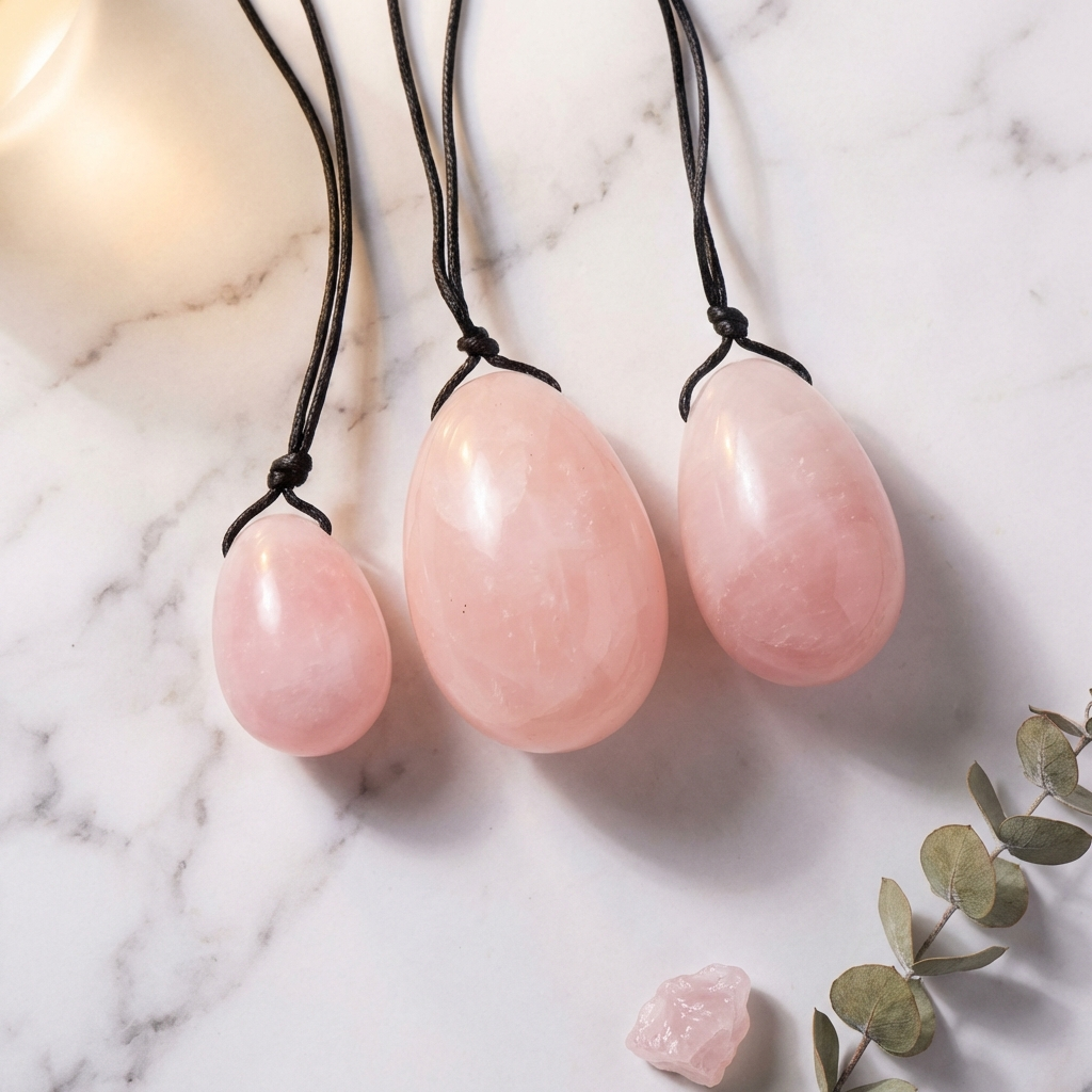 Oeuf Quartz Rose — Photo produit