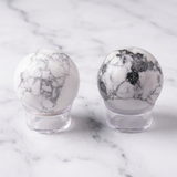 Sphère Howlite Blanche — Photo produit sur marbre