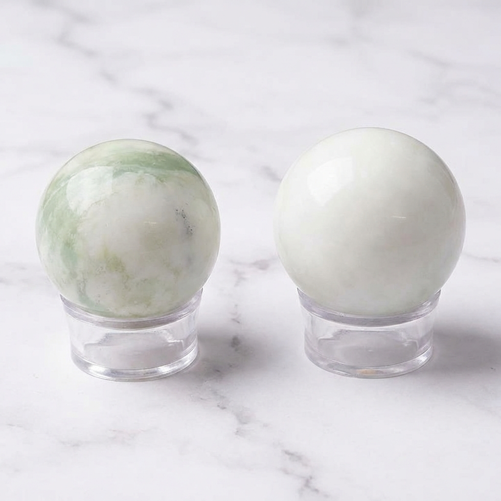 Sphère Jade — Photo produit sur marbre
