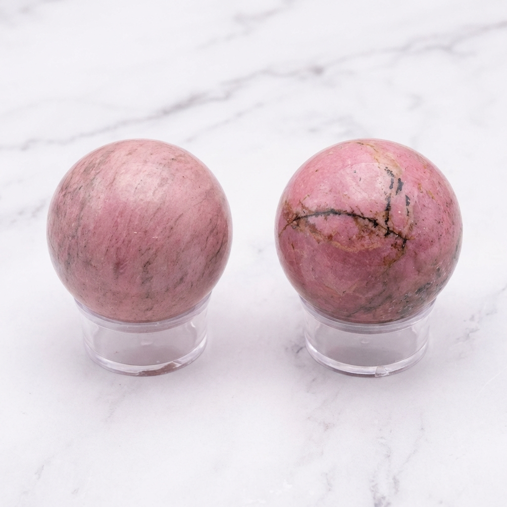 Sphère Rhodonite — Photo produit sur marbre