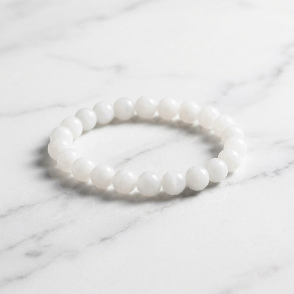 Bracelet Sélénite — Photo produit sur marbre