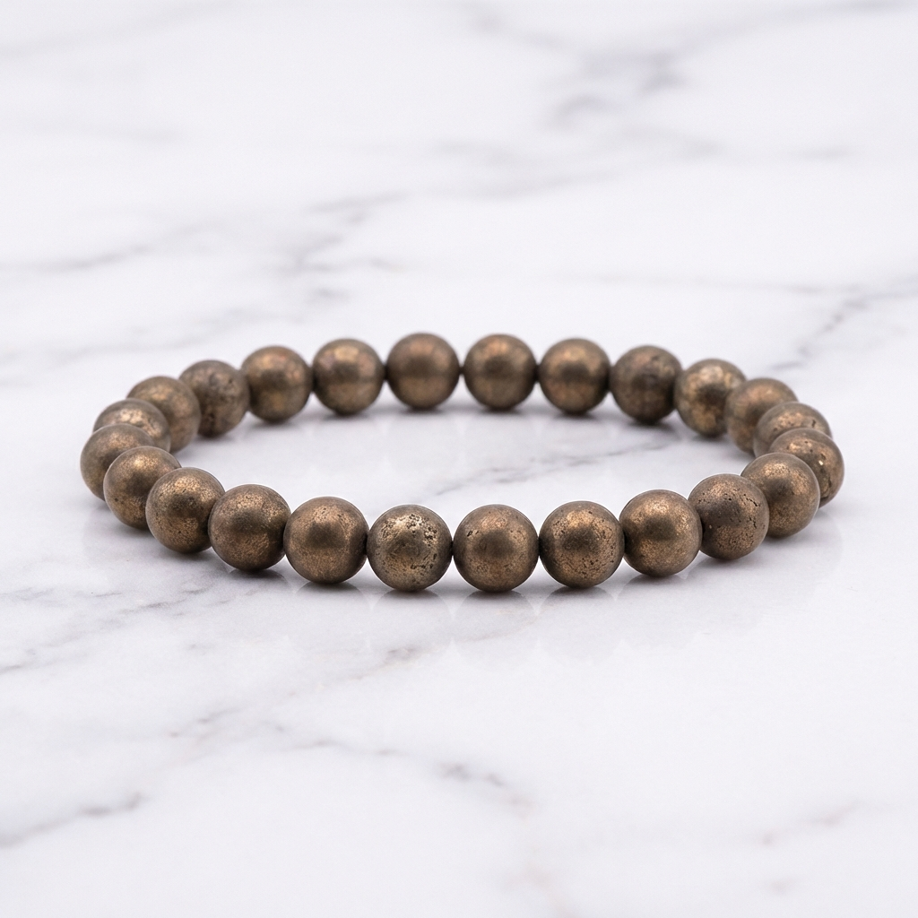 Bracelet Pyrite — Photo produit sur marbre