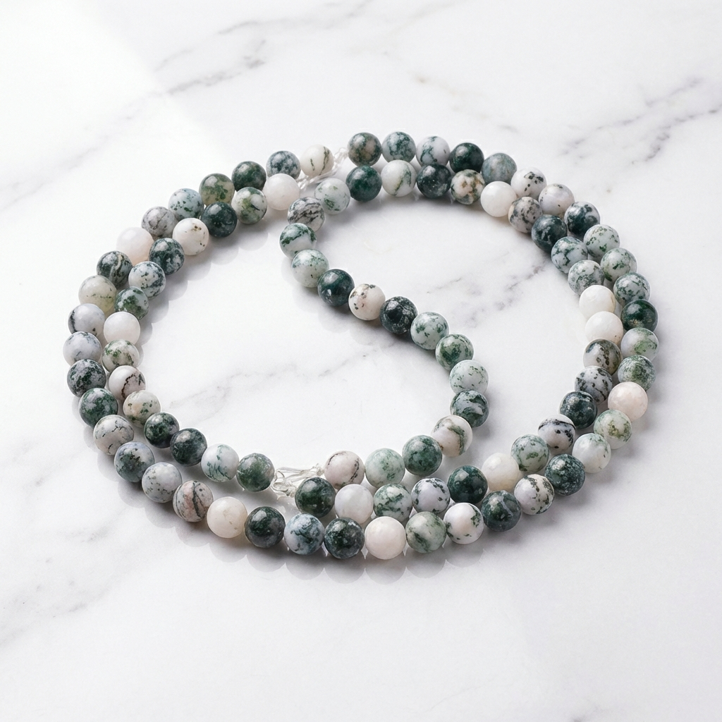 Collier Agate Arbre — Photo produit sur marbre