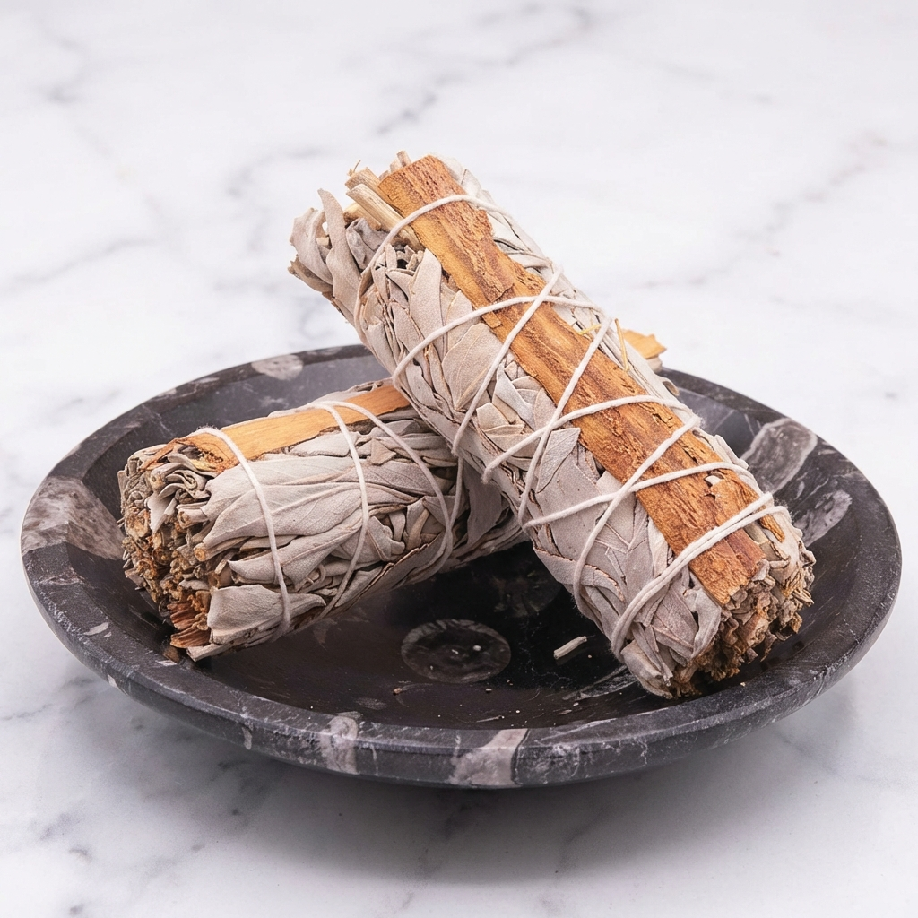 Sauge Blanche Cannelle — Photo produit sur marbre