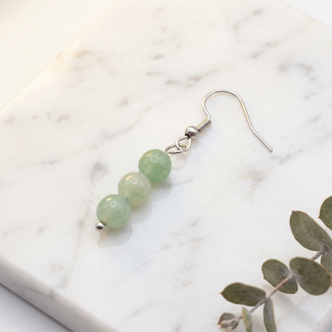 Boucles d'Oreilles Aventurine — Photo produit