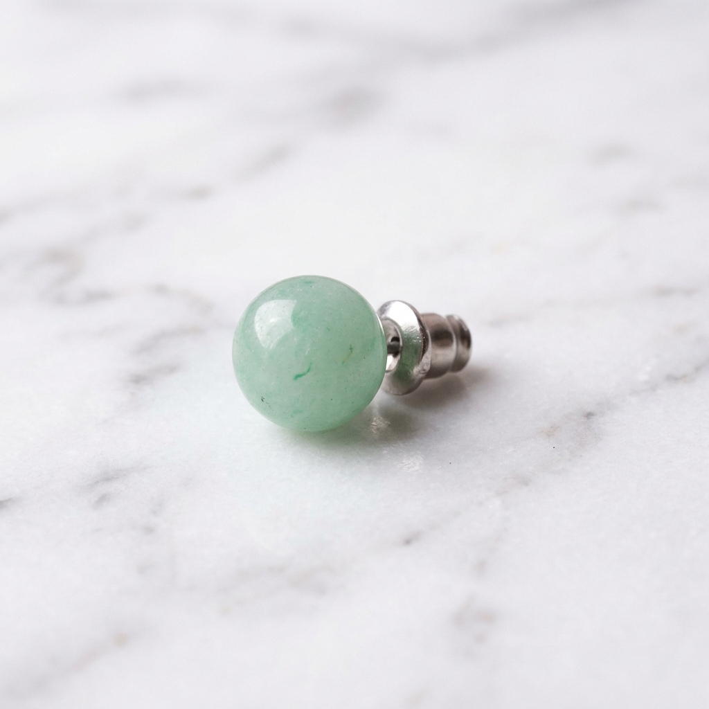 Boucles d'Oreilles Aventurine — Photo produit sur marbre