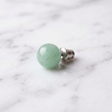 Boucles d'Oreilles Aventurine — Photo produit sur marbre