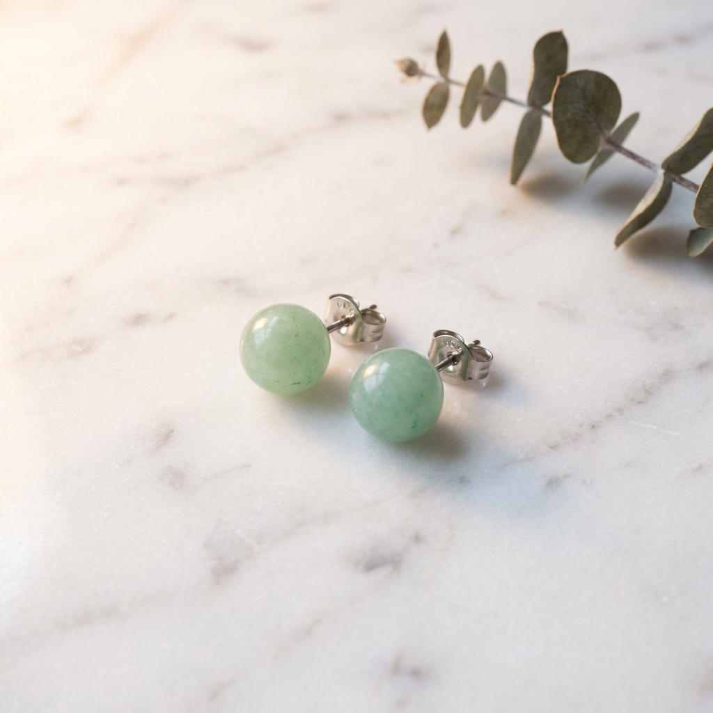 Boucles d'Oreilles Aventurine — Photo produit
