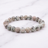 Bracelet Jaspe Kiwi — Photo produit sur marbre